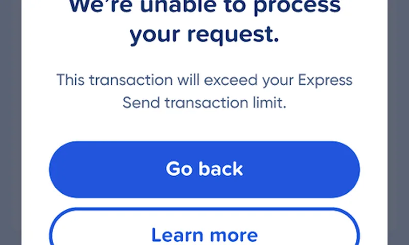 Express Pay Automated Verification Screen